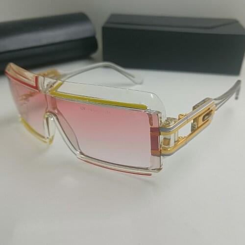 2020 New Brand Designer Men Sun Glasses Spectacles Inclining Frame Clear Lens Women CZ 7711 Sunglasses Oversize Luxury with Box