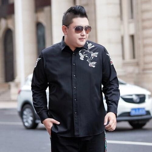 2020 new Plus Large Size 8XL 7XL 6XL 5XL 4XL Mens Business Casual Long Sleeved Shirt Classic Striped Male Social Dress Shirts