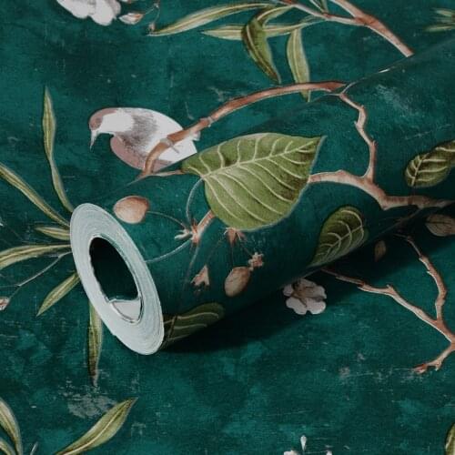 3M/5M/10M Non-woven Fabric Self-adhesive 3D Wallpaper Pastoral Flower Home Decor Living Room Decoration Modern Wallpaper