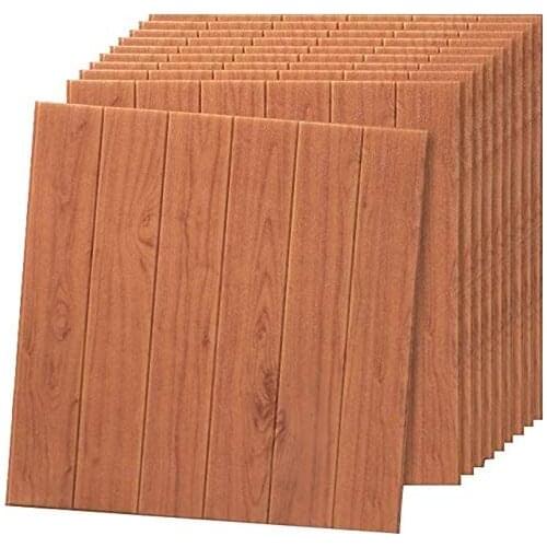 Wallpaper Self-adhesive 3D Wall Stickers Imitation Wood Grain Wallpaper Waterproof Package Living Room Decoration Stickers