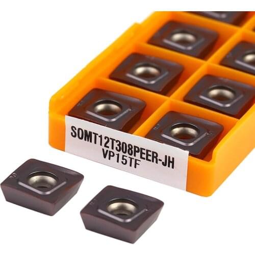 SOMT12T308-JH VP15TF UE6020 US735 CNC Lathe SOMT 12T308 Milling Tools Machining Cutting Square Carbide Inserts Precision Sturdy
