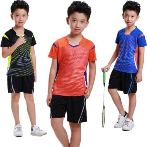 Boy sports Tennis Jersey shorts,tenis masculino,girl table tennis tshirt,child Badminton Trainning shirt Shorts,ping pong Shirts