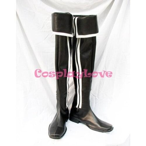 D.Gray-man Daisya Barry Cosplay Shoes Long Boots Hand Made Custom-made For Halloween Christmas CosplayLove