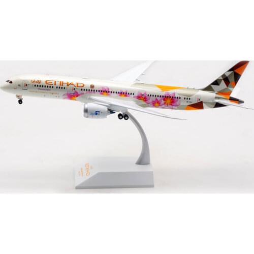 1/200 scale B787-9 A6-BLK For etihad Airline airplane toy aircraft diecast alloy plane with landing gear model