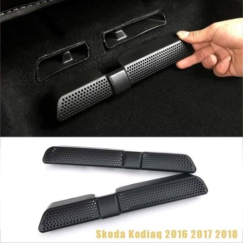 2PCS / Set Car Air Outlet Cover For Skoda Kodiaq Exterior A/C Air Vent Outlet Under Back Seat Air Conditioning Vent Cover