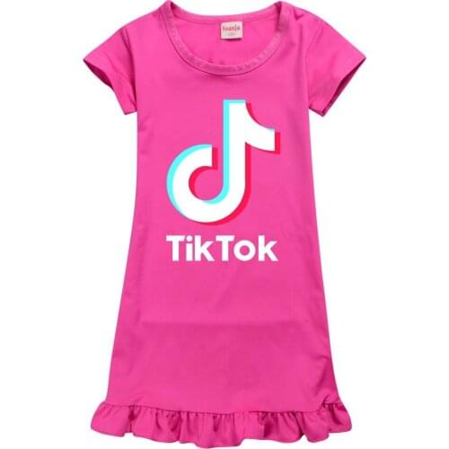 2021 Girls Dress Girls Short-Sleeved Dress Cute Lovely Children Clothing Toddler Kids Dresses Clothes for 2-12 Years