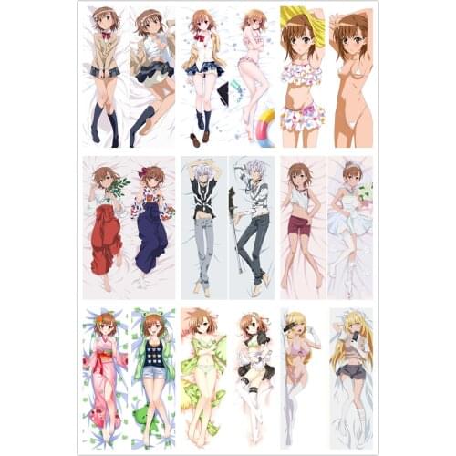 Anime Dakimakura Body Toaru Kagaku no Railgun 150x50cm 100x35cm Pillow Case Cover Manga