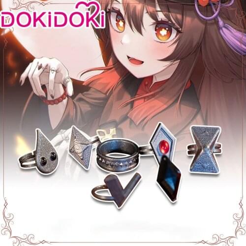 DokiDoki DokiDoki-SR Game Genshin Impact Hu Tao Cosplay Ring Hutao