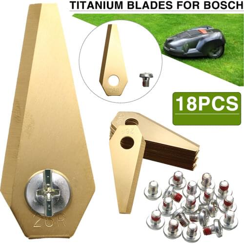 Durable Robot Mower Cutter Replacement Blade Titanium Blade for Bosch Indego Robot Garden Lawn Mower Anti-rust Accessories