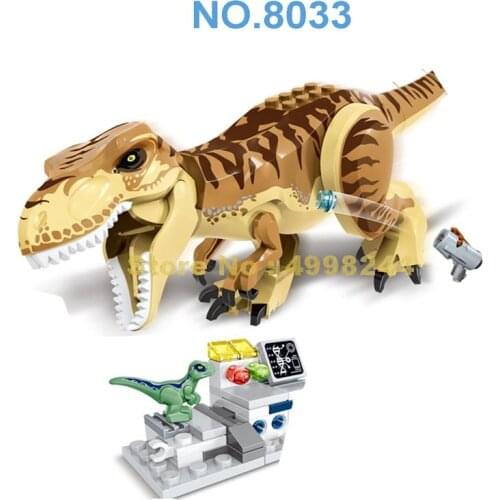 Zm306 Jurassic Dinosaur Indominus Rex Tyrannosaurs Rex Building Blocks 2 Toy