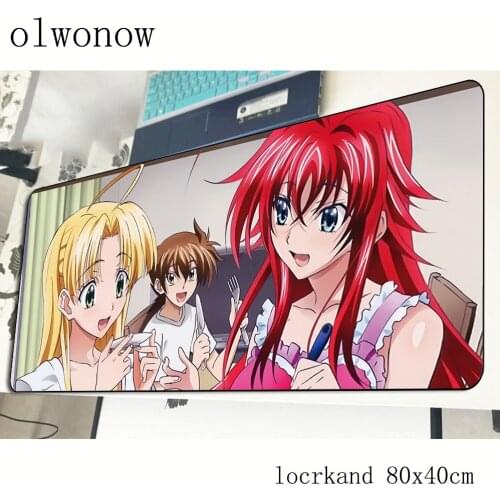 High school dxd mousepad gamer Indie Pop 800x400x2mm gaming mouse pad Professional notebook pc accessories laptop padmouse mat