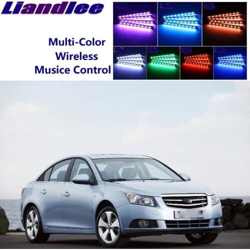 LiandLee Car Interior Floor Decorative Atmosphere Seats Accent Ambient Neon light For Daewoo Lacetti Premiere J300 2010~2015