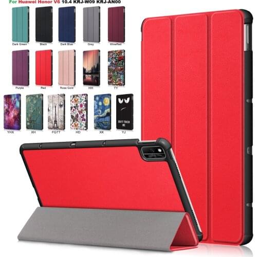 Magnetic Case for Huawei Honor V6 10.4'' Ultra Thin Slim Shell Trifold Stand for Honor Pad V6 KRJ-W09 KRJ-AN00