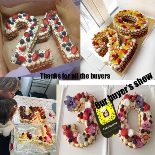 New PET 0-8 Numbers Cake Mold Cake Decorating Tools Confeitaria Maker Birthday Cake Tools Pastry Mold For Baking 4/6/8/10/12