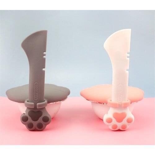 Plastic Pet Canned Spoon Jar Opener Kitten Puppy Feeding Food Scoop Cat Dog Feeder Shovel Pets Multifunction Tableware