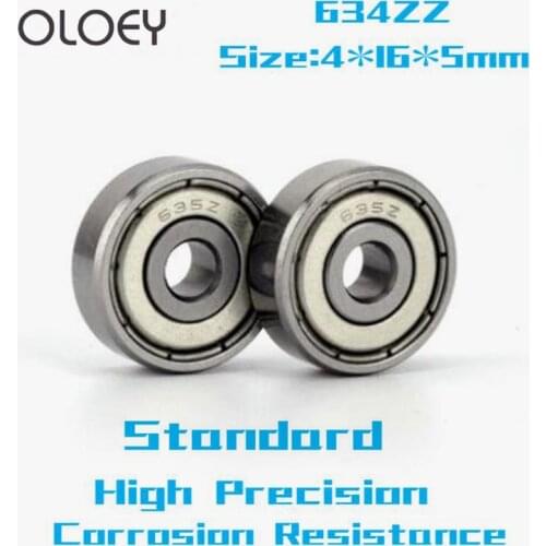 634ZZ Bearing 4*16*5 mm 5/10Pcs ABEC-1 Grade R1640HH 634Z Miniature 634 ZZ Ball Bearings Corrosion Resistance And High Precision