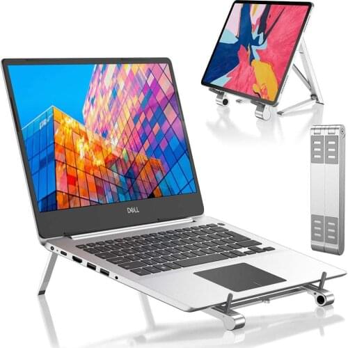 Laptop Stand Multifunction Adjustable Smart Phone Holder Aluminum Foldable Tablet Stand Portable