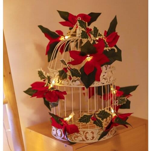 Christmas Lights LED String Christmas Tree Fairy Garland Strings Indoor Decorative Lighting LED Curtain Lights Xmas Decorations