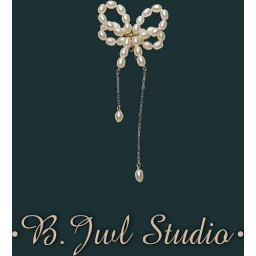 B.Jwl Studio14KGGold Filled Pearl Earrings Ladies Exquisite Earrings Ladies Party Freshwater Pearl Earrings 2021 New Earrings