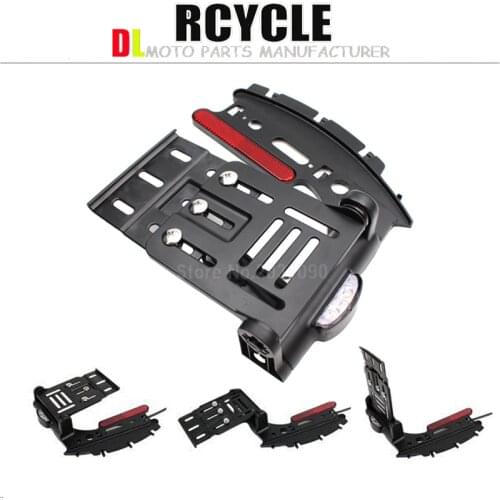 Motorcycle For Harley 883 X48 XL1200 Folding photo license plate license plate