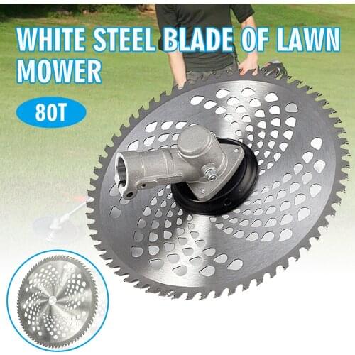 Steel 80 Teeth Grass Brush Cutter Head Garden Trimmer Strimmer Mower Blade Cutter Garden Power Tools Accessories