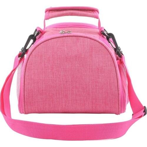 Solid Waterproof Thermal Wear Resistant Storage Lunch Bag Fashion Adjustable Strap Oxford Cloth Carry Portable Shoulder School
