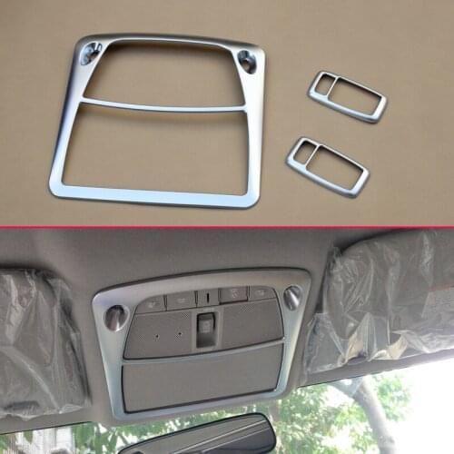 Overhead Reading Light Moon Roof Switch Matte Chrome Trim Kits For 2014-2018 Nissan X-Trail Rogue T32 Car Styling Accessories