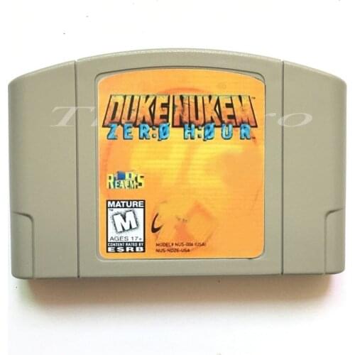 English Language Video Game for 64 Bit Console USA NTSC Version Duke Nukem Zero Hour Video card xiao