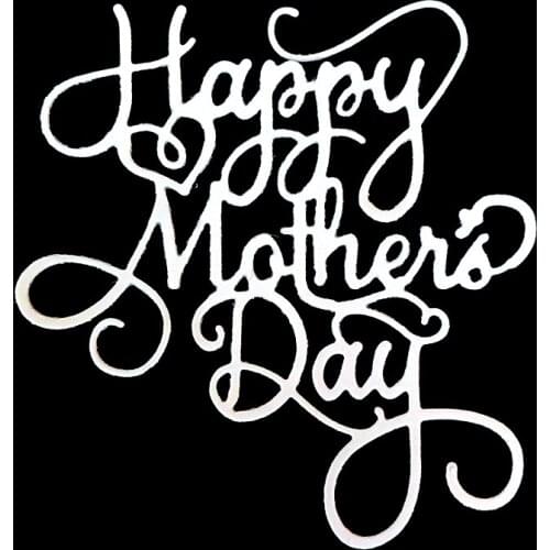 MEET HUANG Happy Mothers Day Cutting Dies new 2021 DIY dies Scrapbooking Paper Making Craft die Matching color paper dies craft