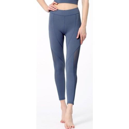Women Sport Leggings High Waist Yoga Pant Mesh Patchwork Gym Workout Leggings Tummy Control Running Fitness Tight Soft Sportwear