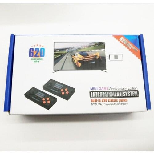 10 pcs a lot Retro Classic Mini Game Console for FC 8-bit Home TV Video wireless Gamepad Built-in 620 Game Console for N-E-S