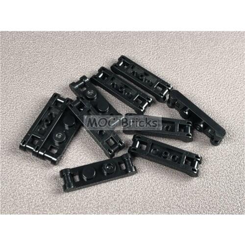 12pcs/lot MOC Bricks DIY Black Plate, Modified 1 x 2 with Handles on Ends fit with 18649 Building Blocks Toys for children Dolls