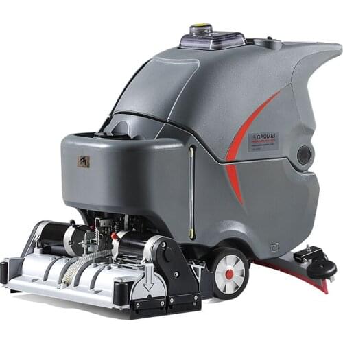 Automatic electric floor sweeper and scrubber , hand push with traction floor cleaning machine with cheap price