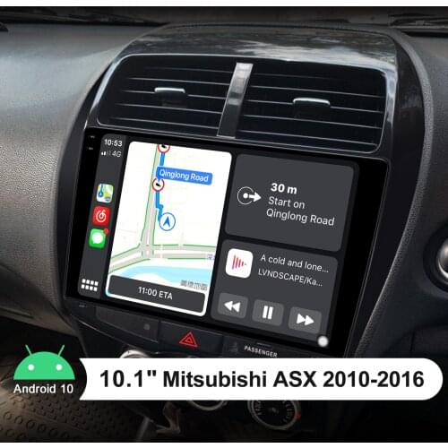 Android 10.0 Head Unit 4GB RAM 64GB ROM 10.1 Inch 1280*800 Car Multimedia Player Carplay RDS DSP 4G For Mitsubishi ASX 2010-2016