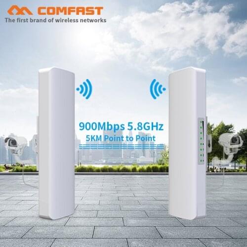COMFAST CF-E313AC 900Mbps 5.8Ghz Outdoor Wireless Bridge AP 5KM WIFI CPE Access Point 12dBi WI-FI Antenna Nanostation FOR IP CAM