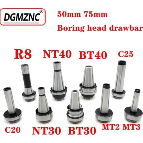 1PCS boring tool holder BT30 MT2 MT3 MT4 C20 C25 NT30 R8 F1 drawbar boring head adapter for boring head diameter 50mm 75mm