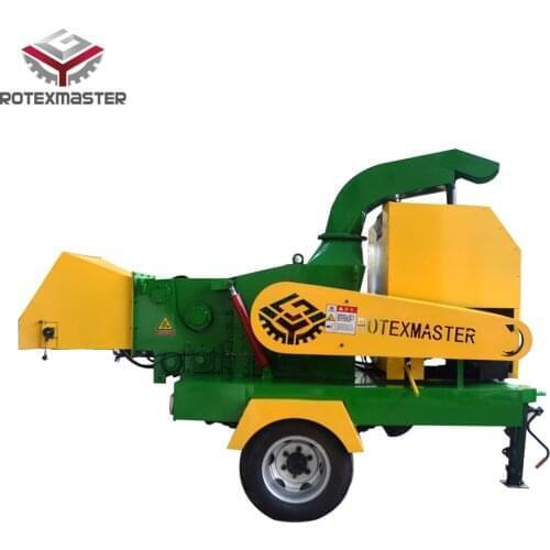 After-Sales Service Provided Mobile Diesel Wood Chipper 1-2T/H