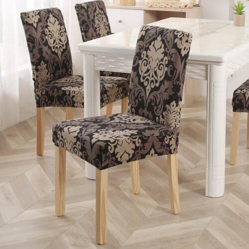 Stretch boho style printed Elastic Chair Covers Spandex For Wedding Dining Room Office Banquet housse de chaise chair cover