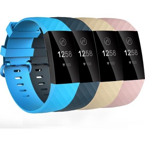 Honecumi Waterproof Bands For Fitbit Charge 3/4 Charge 3 SE, 4-Pack Replacement Strap Bands for Fitbit Charge 3 For Women Men