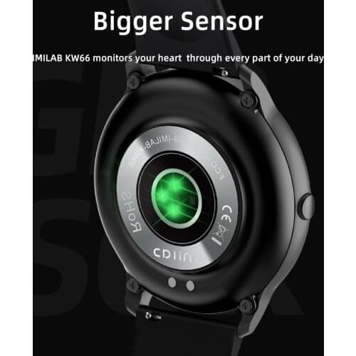 KW66 Smart Watch Bluetooth 5.0 Smart Bracelet Sports Watch Heart Rate Sports Fitness Tracker IP68 Waterproof Newest SmartWatch