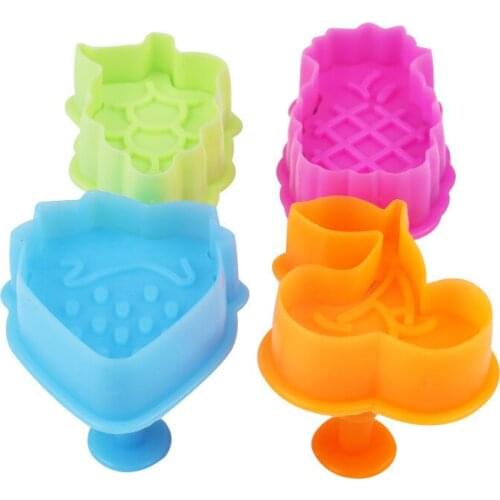 4 Grape Cookie Cutter Plastic Biscuit Cut Mold Baking Fruit Cut Cake Mold Embossing Printing Die