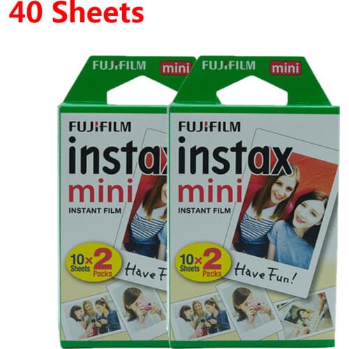 2020 Fujifilm Instax Mini Film 10 20 40 60 80 100 Sheets For FUJI Instant Photo Camera Mini 11Mini 9 Mini 8 7s 70 90 Camera Film