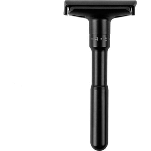 Luxury Black Manual Shaver High-quality All-metal Does Razor Not Rust Adjustable Safety Men W9R8