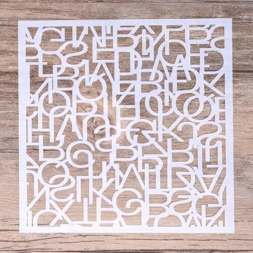 13 cm DIY Craft Layering Alphabet Stencil For Scrapbooking Painting Stamping Stamps Album Decorative Embossing Paper Cards