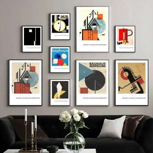 Wassily Kandinsky Abstract Bauhaus Style Wall Art Canvas Painting Nordic Posters And Prints Wall Pictures For Living Room Decor