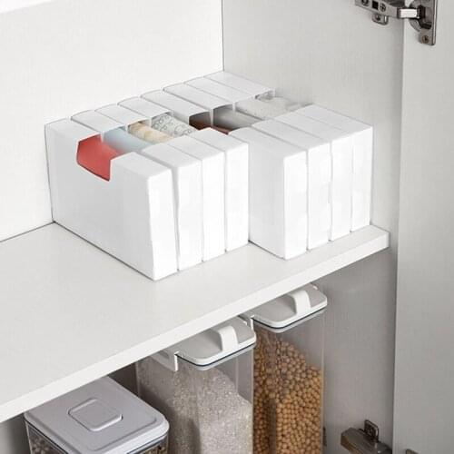 Home Desk Drawer Can Be Labeled Folding Garbage Bag Storage Box Kitchen Bathroom Opening Finishing Box bedroom Storage Boxes