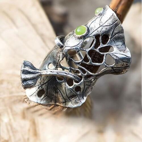 L&P Handmade Elegance Natural Jasper Rings For Women 100% 925 Silver Ring ,Original Design Vintage Natural Gemstone Fine Jewelry