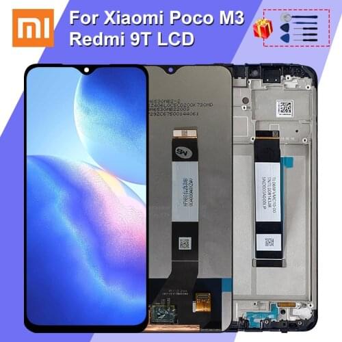 6.53" For Xiaomi Poco M3 LCD Screen Display Touch Panel Digitizer Frame For Pocophone M3 M2010J19CG For Redmi 9T LCD
