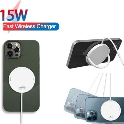 15W Magnetic Wireless Charging For iPhone 12 Pro Max 12pro Mini Fast Charger Stand USB Wireless Charger & 18W Adapter For Xiaomi