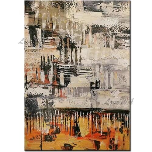 Heavy Texture Abstract Pure Hand-painted Modern Canvas Oil Painting Wall Decoration Home Art And Craft Unframed High Quality Art